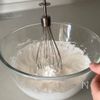 レンジで1分30秒！【簡単ふわふわロールケーキ】の工程1