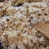 きのことクルミの本鶏だしリゾットの工程3