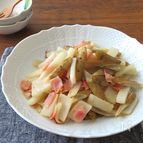 簡単☆ごぼうと大根のバターベーコン