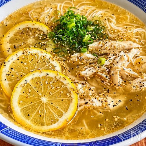極旨濃厚【レモンペッパー鶏中華そうめん】レンジ調理で簡単♪