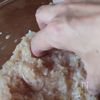 とうもろこしの甘辛つくねの工程2