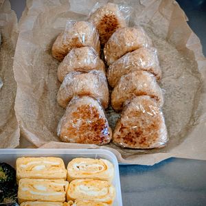 しわきの作ってみた!投稿(【焼きおにぎり】外カリッ中じゅわ.ᐟ.ᐟ中まで味しみ♡)
