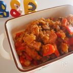 レンズ豆とベーコンのパプリカ煮込み