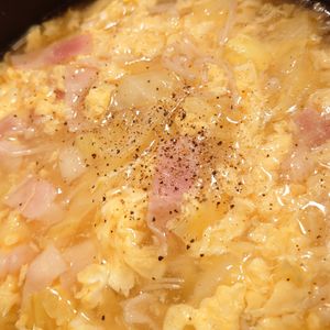 プイプイモルンの作ってみた!投稿(【キャベツと卵のとろみスープ】キャベツの甘み♡ほっこり優しい)