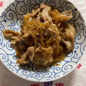 万福の作ってみた!投稿(手早くかんたん！【豚こまとしらたきのすき焼き風炒め煮】)