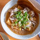 【レンジだけ】豚バラと厚揚げのみぞれ蒸し