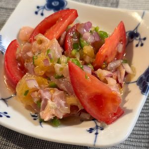 TinGenの作ってみた!投稿(ペルー料理【セビーチェ】余ったお刺身で美味しく作れる！)