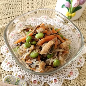 AKARI☆の作ってみた!投稿(【お総菜屋さんの切り干し大根の五目煮】冷凍作り置き/お弁当)