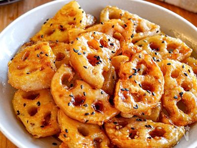 こんがりれんこん甘酢だれ】止まらない！やみつき副菜♡ | レシピ