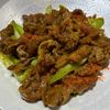 楽ラク手抜キッチン🐶🐾の作ってみた!投稿(豚こまと長ネギのカレー醤油炒め)
