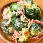 レンジで5分！【ブロッコリーとカニカマの和風マヨサラダ】