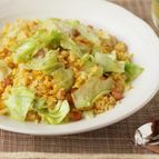 カレー風味のレタスチャーハン