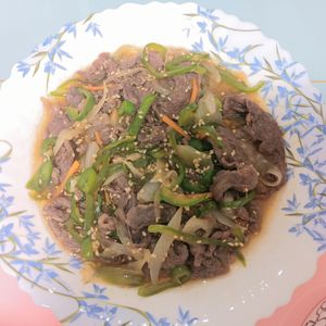 milkの作ってみた!投稿(まさかの‼︎レンジで完成『ピーマンと牛肉の韓国風』激うま♡)