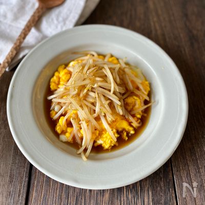 ふわシャキ!卵ともやしの生姜焼き