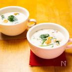 魚介濃厚スープ、いちご煮のチーズチャウダー