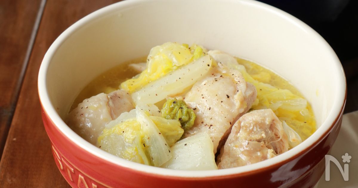 超シンプル！このおいしさはずるい☆鶏と白菜の蒸し焼き