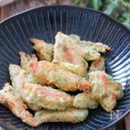激旨！揚げない！天ぷら粉で簡単♡カニカマのカリカリ磯辺揚げ