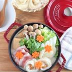 【ミルク鍋】牛乳消費！そうめんしゃぶしゃぶ鍋☆みそ風味