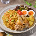 手羽元カレーピラフ│炊飯器におまかせ！満足ワンプレート