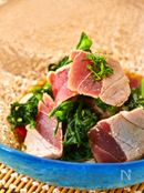 マグロと春菊のポン酢和え