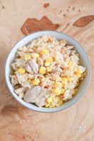 炊飯器で簡単！鶏肉とトウモロコシの炊き込みごはん