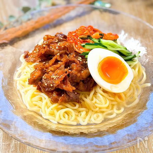 【牛カルビの冷やしスタミナラーメン】暑い日に食べたい！
