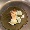 【濃厚ペペロンチーノ】隠し味が決め手！フライパンひとつ！の工程1