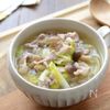 【豚こま肉とキャベツの生姜スープ】甘味＆旨味たっぷり！簡単の工程4