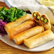 作り置きカレーそぼろでパリパリ春巻き