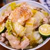 浅漬け白菜と豚しゃぶの✨さっぱり和食のゆず七味ポン酢和え😋
