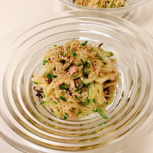 りんの作ってみた!投稿(切り干し大根とツナきゅうり塩昆布の無限サラダ|水戻し不要!)