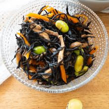 【お弁当の作り置きに】基本のひじき煮【枝豆入り】