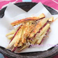 【サク飯】さつまいもとちりめんじゃこの焼きかき揚げ