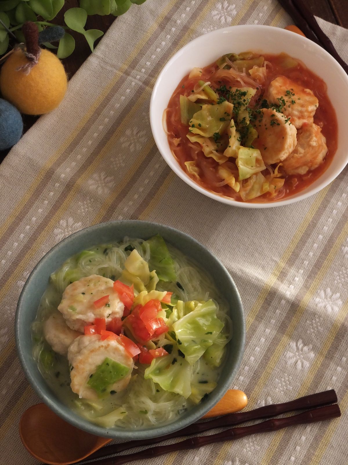 豆腐チキンバーグの簡単スープハルサメ 250kcal レシピサイト Nadia ナディア プロの料理家のおいしいレシピ