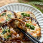 3分おつまみ《椎茸の柚子胡椒のりチーズ焼き》