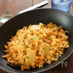 レンジで憧れのパラパラ♡豚キムチチャーハン