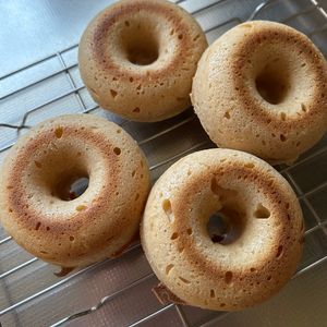 ゆるグル子の作ってみた!投稿(【揚げない！】米粉ときな粉の焼きドーナツ)