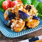 むね肉 de『焼きからあげとなすの香味じょうゆあえ』