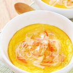 白だしあんが美味♡胃腸にやさしい【卵と豆腐のふわふわ焼き】