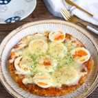 カレーリメイク♪カレーライスピザ