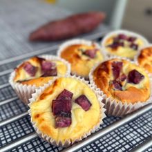 米粉を使ったさつまいもとカスタードクリームのコグママフィン