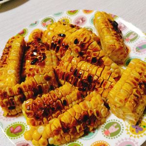 k.makiの作ってみた!投稿(＼ペロッと完食♪／やみつきの焼きとうもろこし(屋台の味))