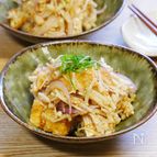レンジで簡単♪えのきと厚揚げの梅おかか和え