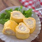 竹輪チーズの卵焼き