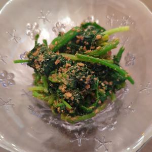 たりおの作ってみた!投稿(『ほうれん草のごま和え』もう味付けに迷わない！)
