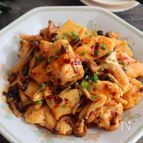 鶏むね肉ときのこの甘辛炒め