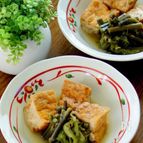 蕨と厚揚げの炊いたん