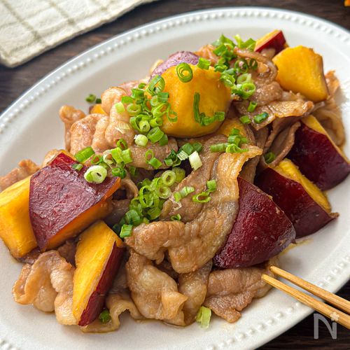 ご飯がすすむ♪【さつまいもと豚バラの甘辛炒め】