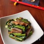 小松菜とこんにゃくの豆板醤炒め