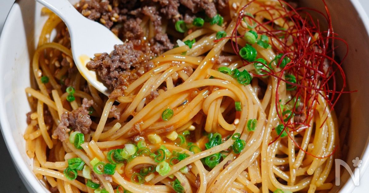 これはリピ確定❗️甘辛そぼろパスタ
